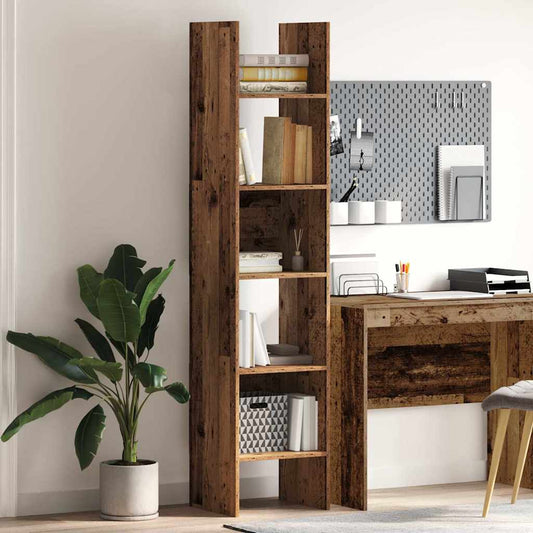 vidaXL Βιβλιοθήκη Παλιό ξύλο 40 x 35 x 180 εκ. Επεξεργασμένο ξύλο