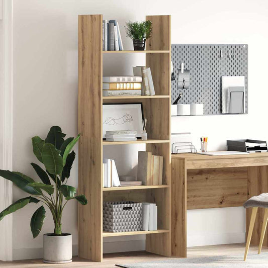 vidaXL Βιβλιοθήκη Artisan Oak 60 x 35 x 180 εκατοστά