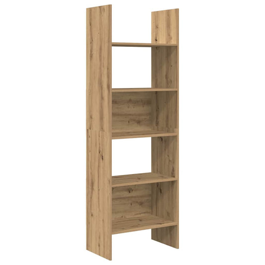 vidaXL Βιβλιοθήκη artisan δρυς 60 x 35 x 180 εκατοστά