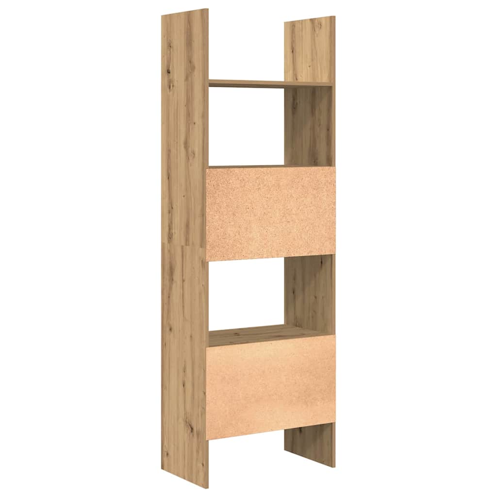 vidaXL Βιβλιοθήκη artisan δρυς 60 x 35 x 180 εκατοστά