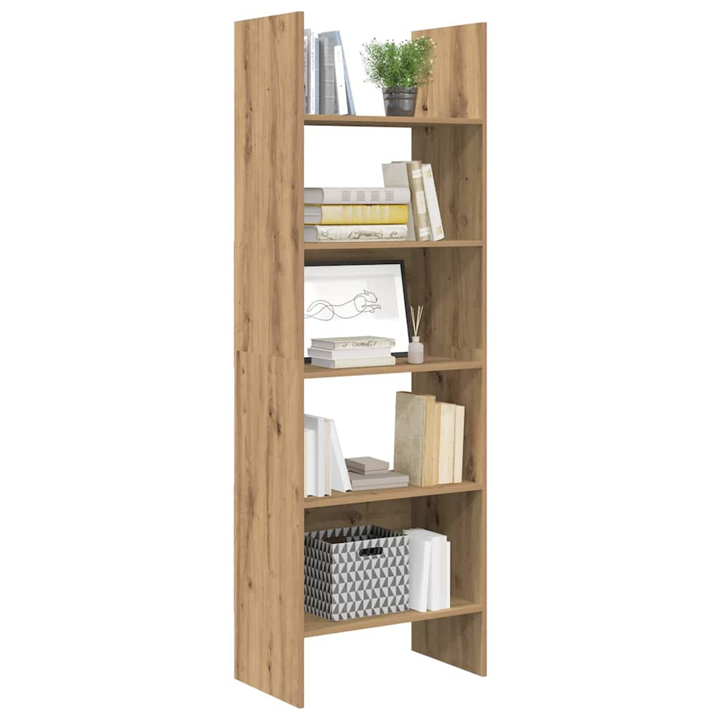 vidaXL Βιβλιοθήκη artisan δρυς 60 x 35 x 180 εκατοστά