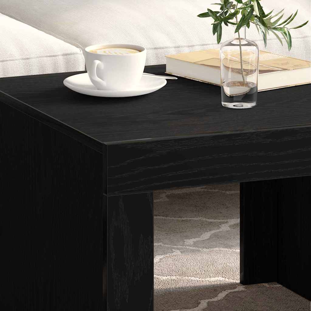 vidaXL Τραπεζάκι σαλονιού Μαύρη Οξυά 50 x 50 x 35 cm