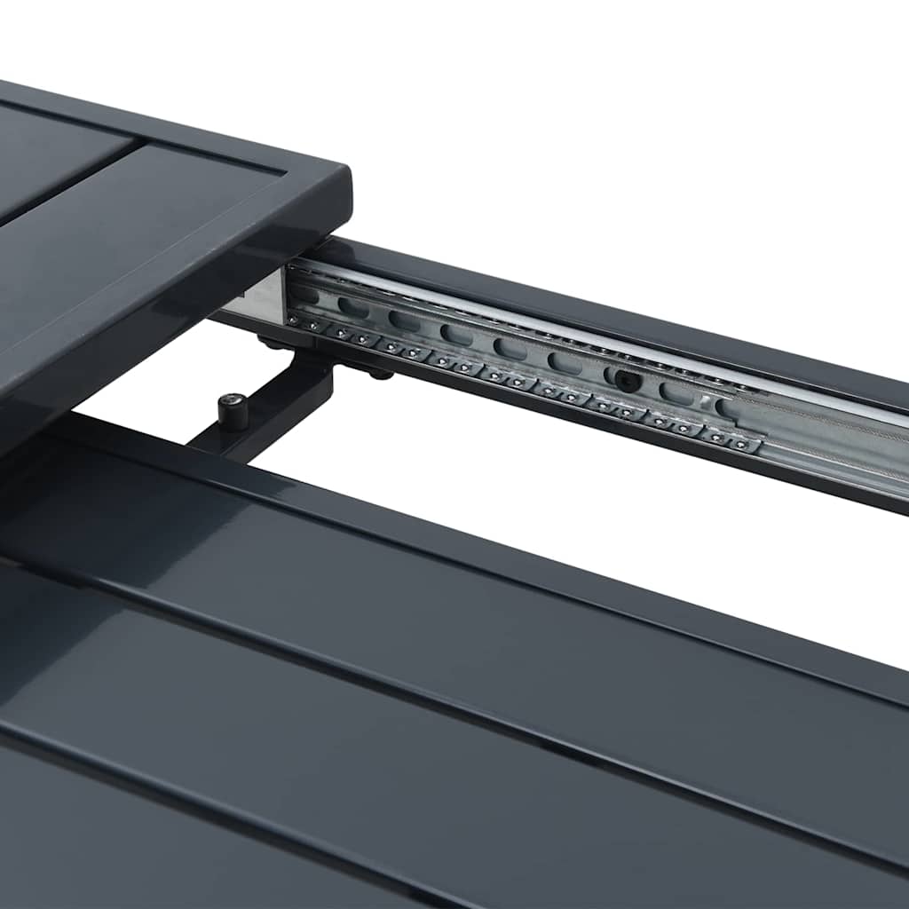 vidaXL Τραπέζι Επέκτασης 2 pcs Ανθρακί 210 x 90 x 73 εκ Ατσάλι
