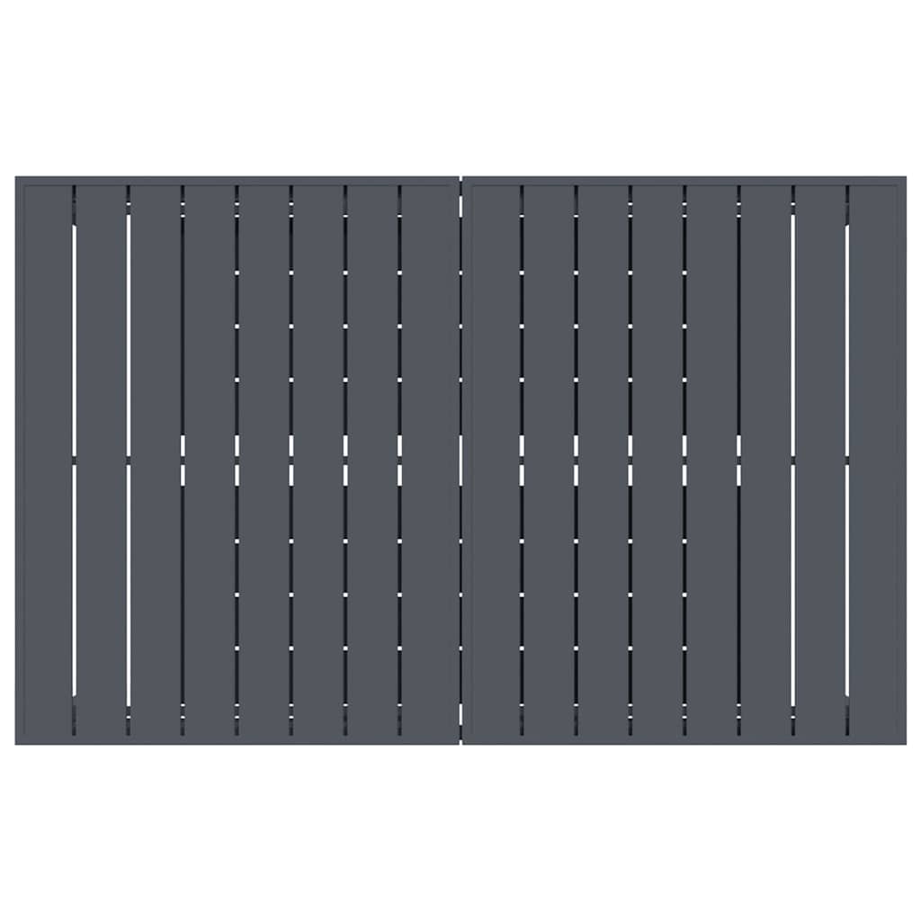 vidaXL Τραπέζι Επέκτασης 2 pcs Ανθρακί 210 x 90 x 73 εκ Ατσάλι