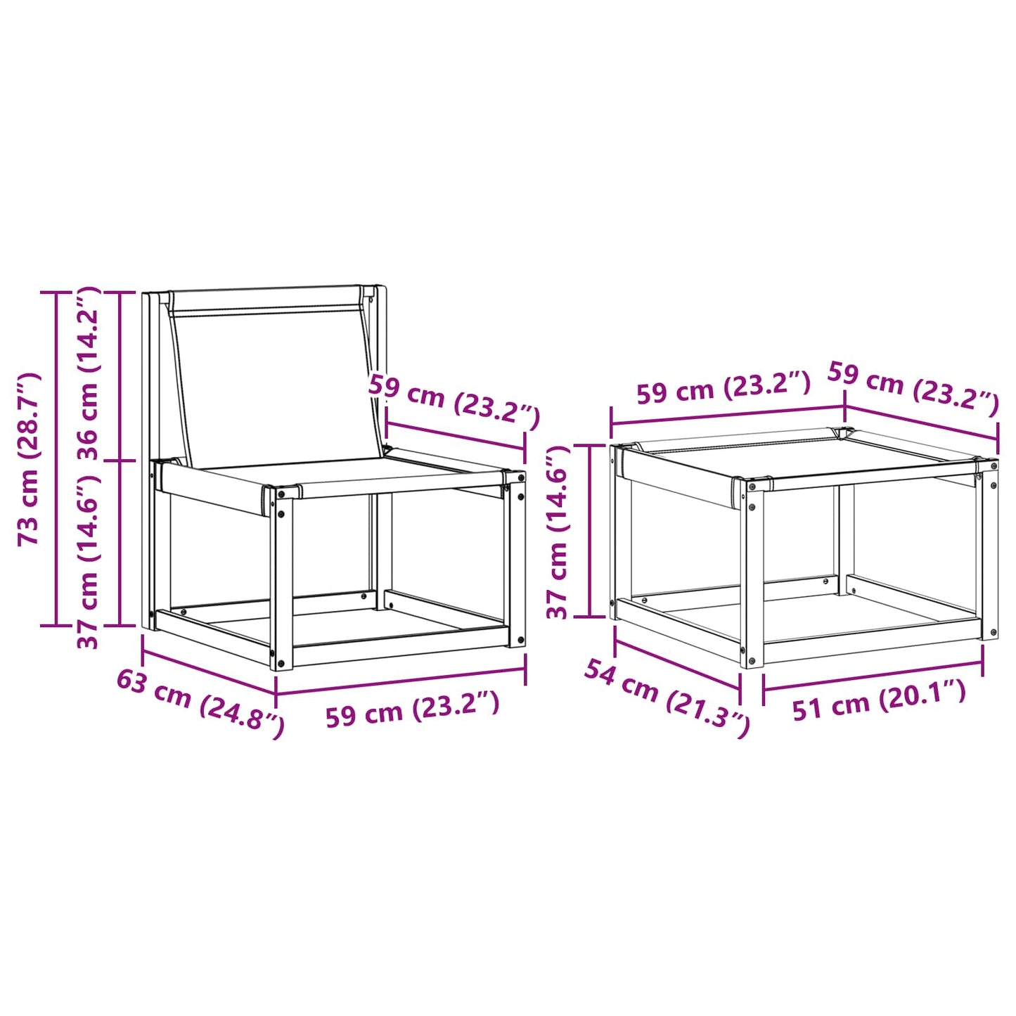 vidaXL Σειρά Καναπέ Εξωτερικού 4 pcs Φυσικό και Ανοιχτό Γκρι