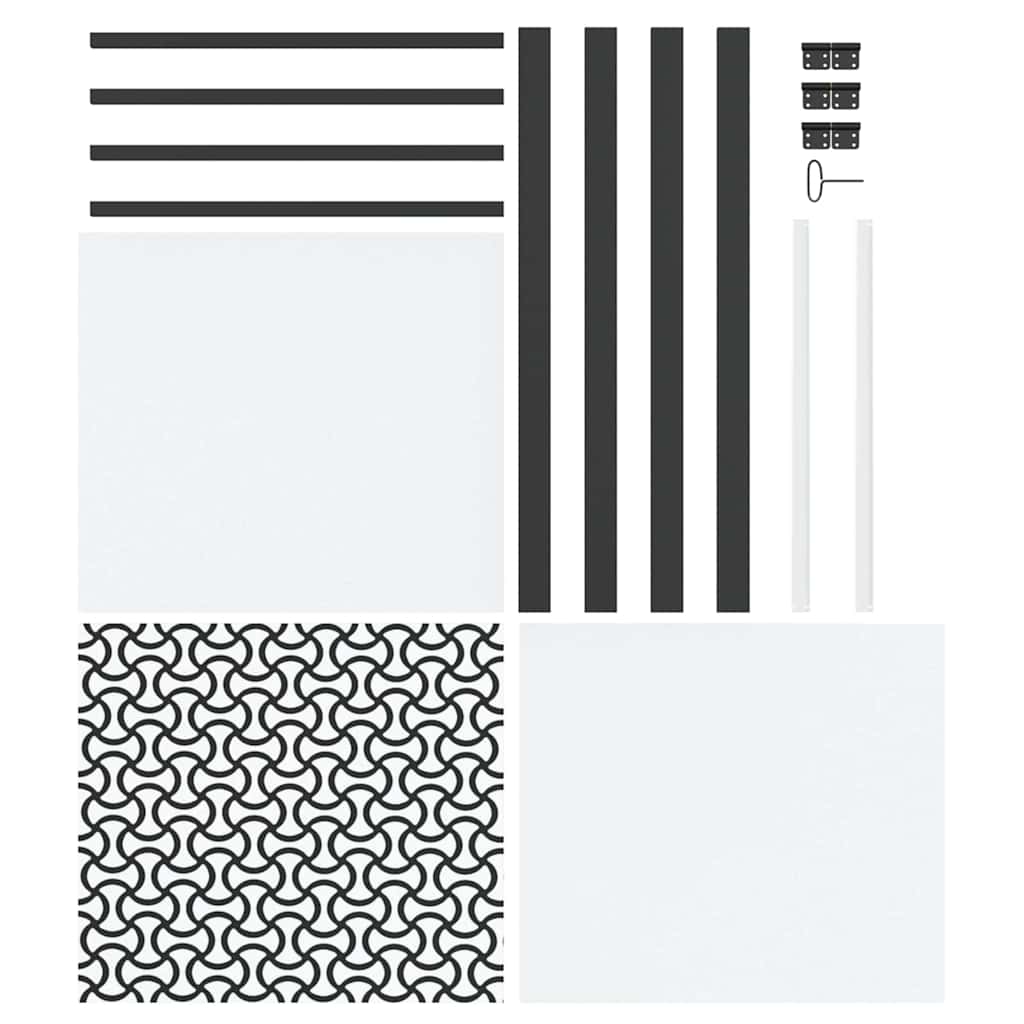 vidaXL Εσωτερική Πόρτα Μαύρο 83 x 201.5 cm