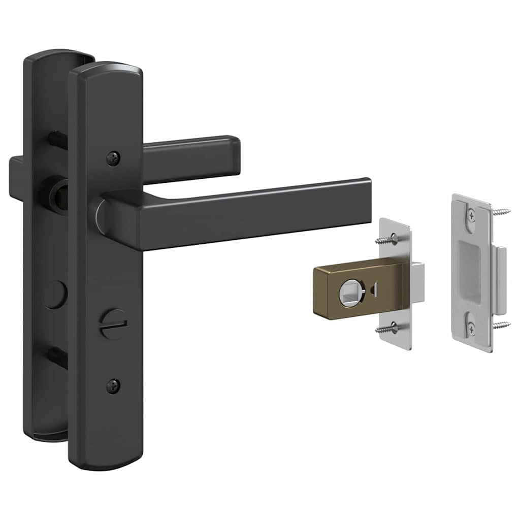 vidaXL Εσωτερική Πόρτα Μαύρο 102.5 x 201.5 cm