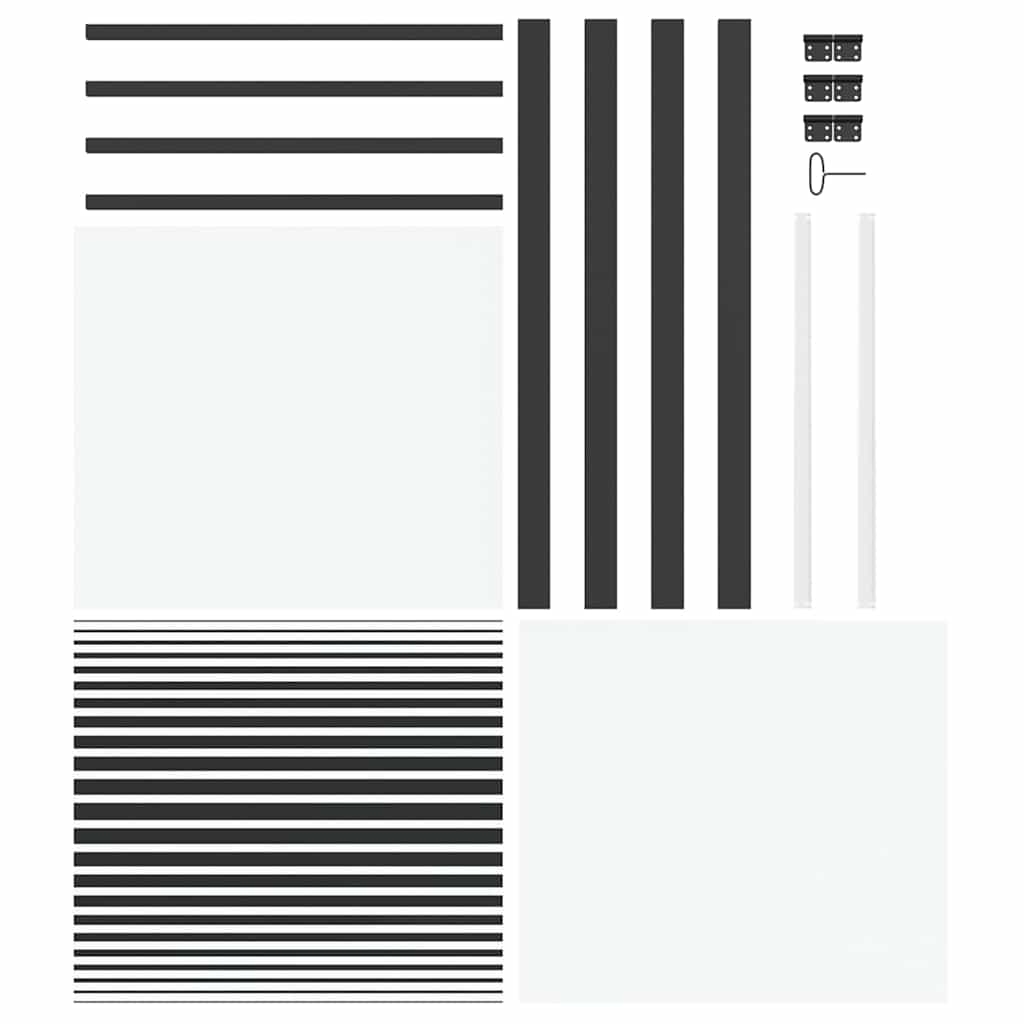 vidaXL Εσωτερική Πόρτα Μαύρο 83 x 201.5 cm