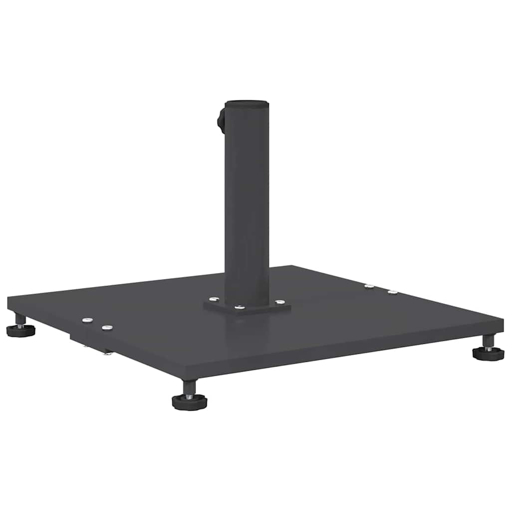 vidaXL Εξωτερική βάση ομπρέλας Σκούρο γκρι 45 x 45 x 31 εκ. Ατσάλι