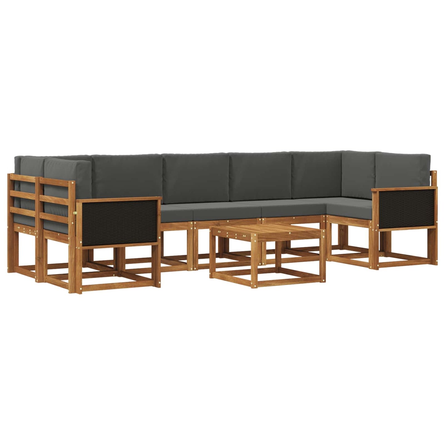 vidaXL Σειρά Καναπέ Εξωτερικού με μαξιλάρι 6 pcs