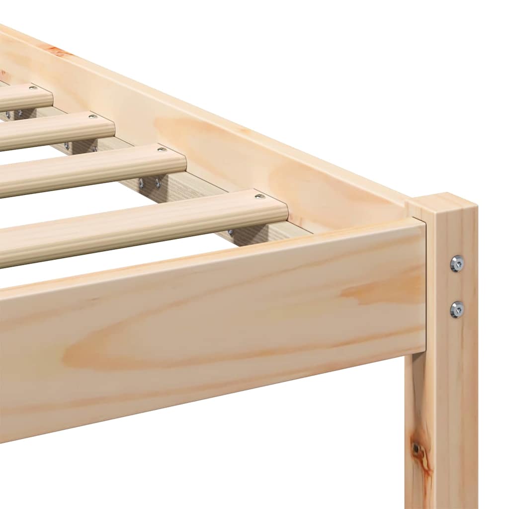 vidaXL Σκελετός Κρεβατιού Καφέ 160 x 200 cm Στερεά ξυλεία πεύκου