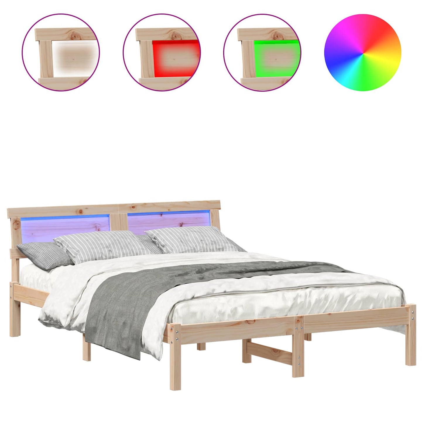 vidaXL Σκελετός Κρεβατιού Καφέ 120 x 190 cm Στερεά ξυλεία πεύκου