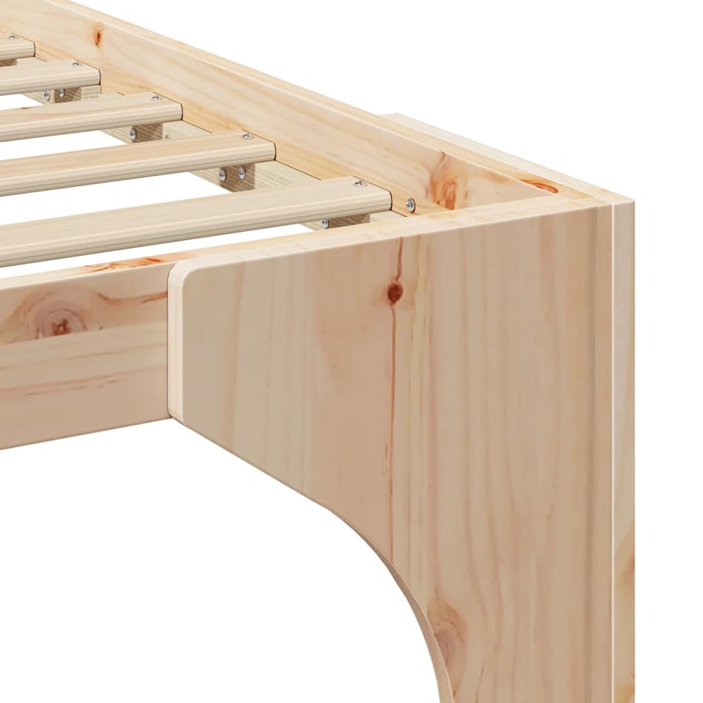 vidaXL Σκελετός Κρεβατιού Καφέ 180 x 200 cm Στερεά ξυλεία πεύκου