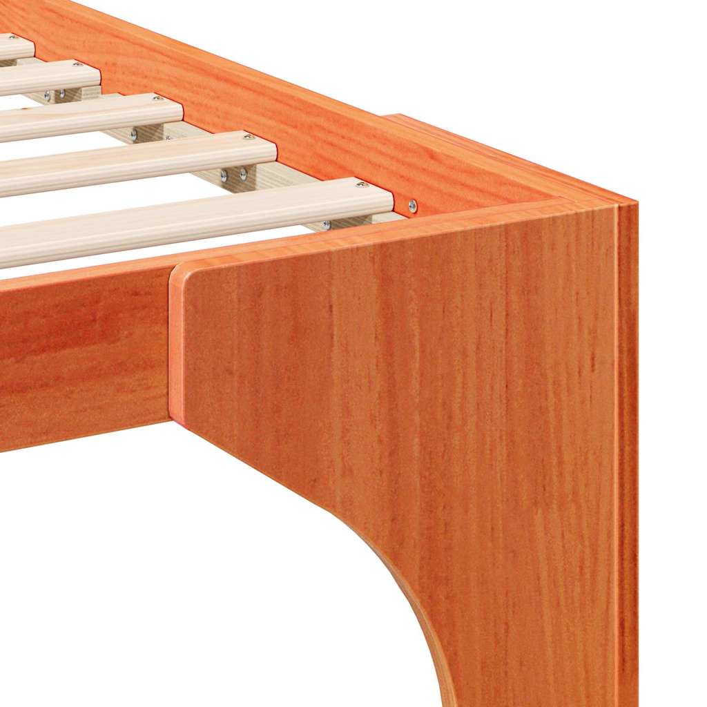 vidaXL Σκελετός Κρεβατιού Καφέ 180 x 200 cm Στερεά ξυλεία πεύκου