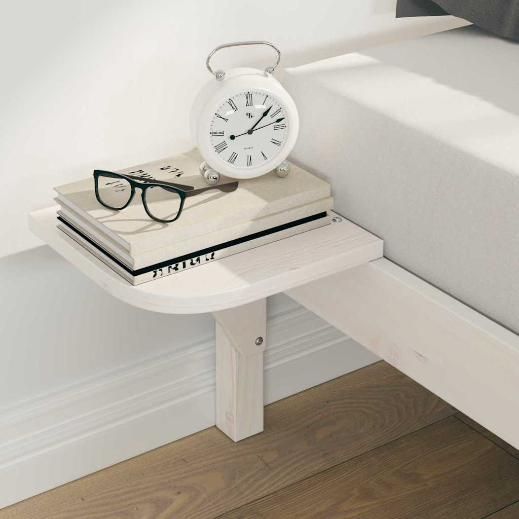 vidaXL Κρεβατοκάμαρα με Πλαϊνά Τραπέζια Λευκό 200 x 220 cm