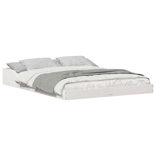 vidaXL Σκελετός Κρεβατιού Λευκό 120 x 200 cm Στερεά ξυλεία πεύκου