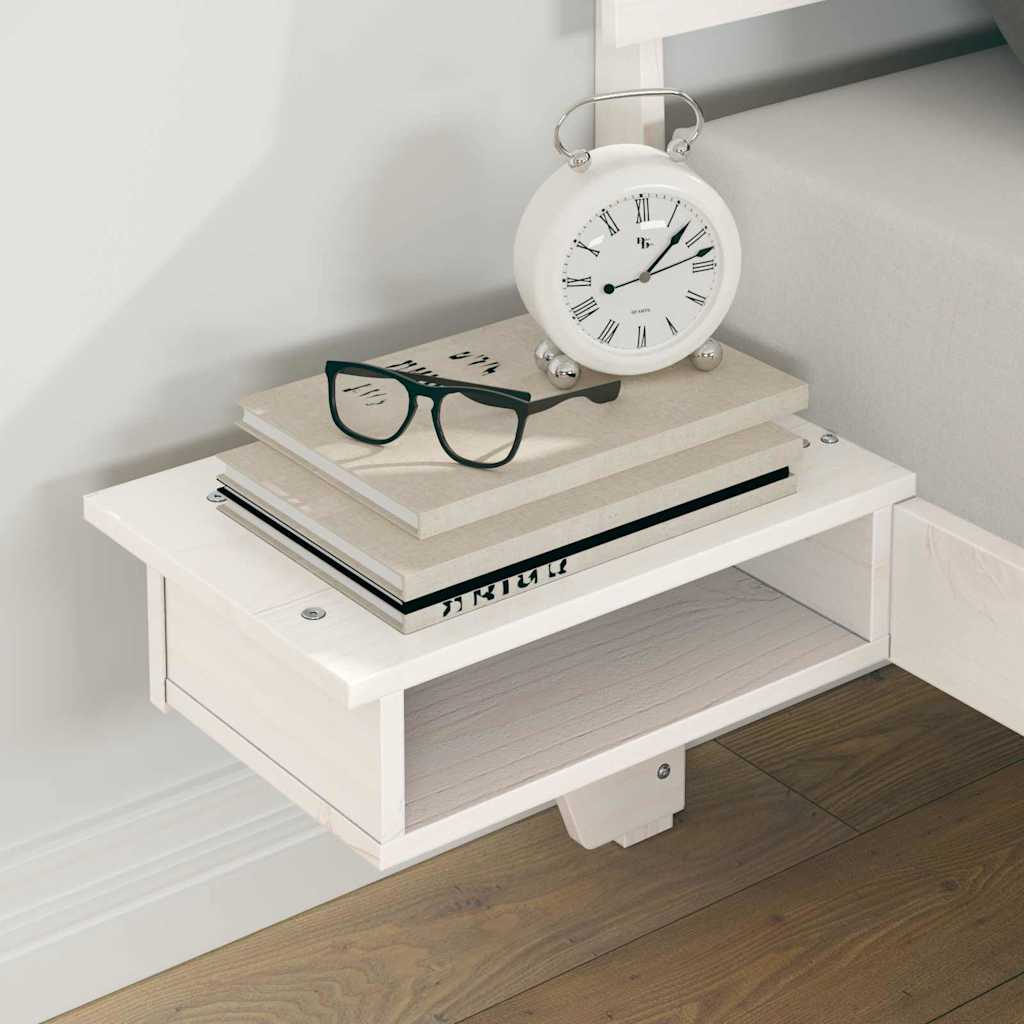 vidaXL Σκελετός Κρεβατιού Λευκό 150 x 200 cm Στερεά ξυλεία πεύκου