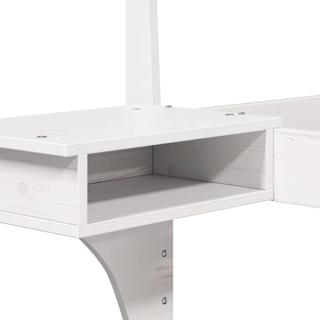 vidaXL Σκελετός Κρεβατιού Λευκό 90 x 190 cm Στερεά ξυλεία πεύκου