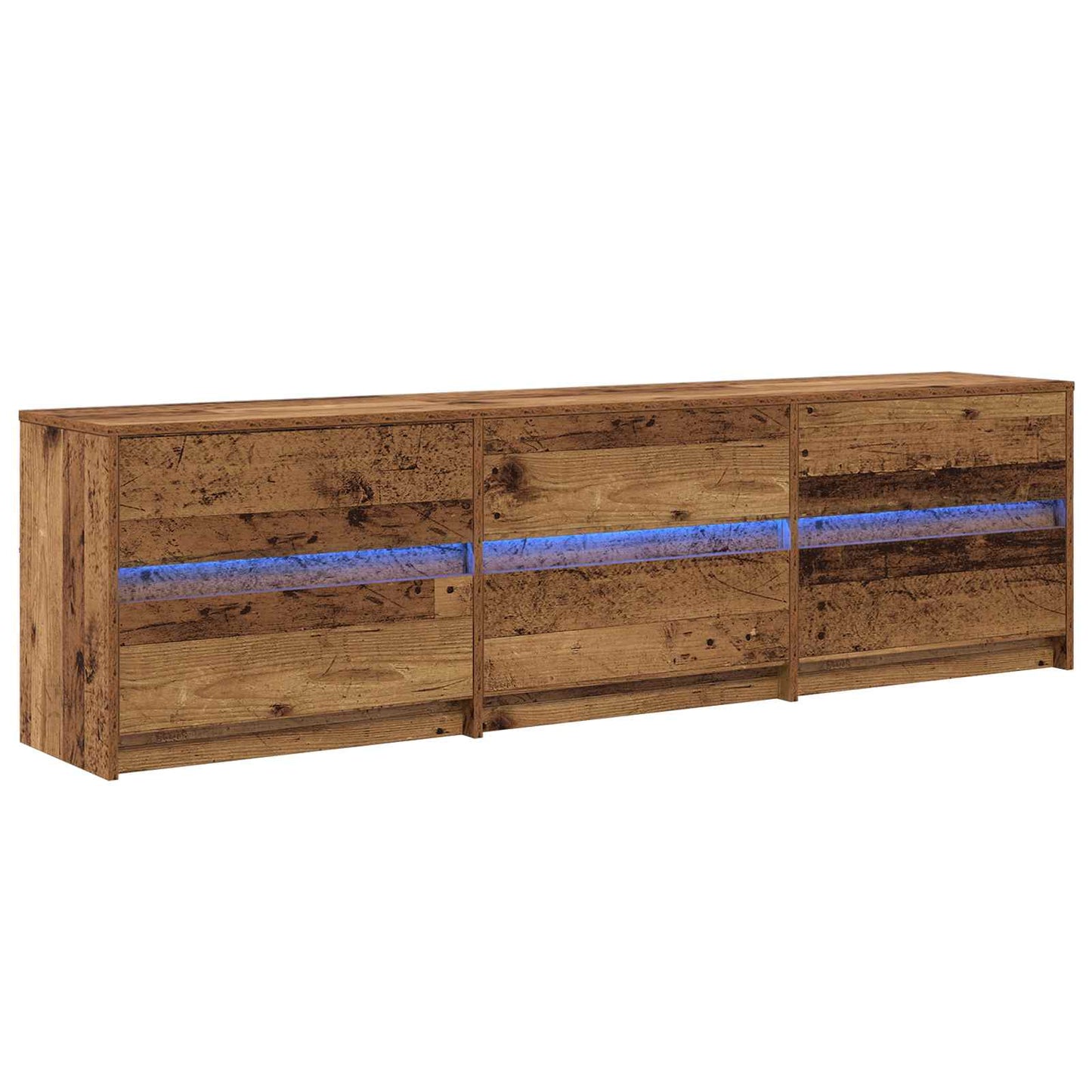 vidaXL Μονάδες TV 180 x 34 x 50 εκ Παλιό Ξύλο Επεξεργασμένο Ξύλο