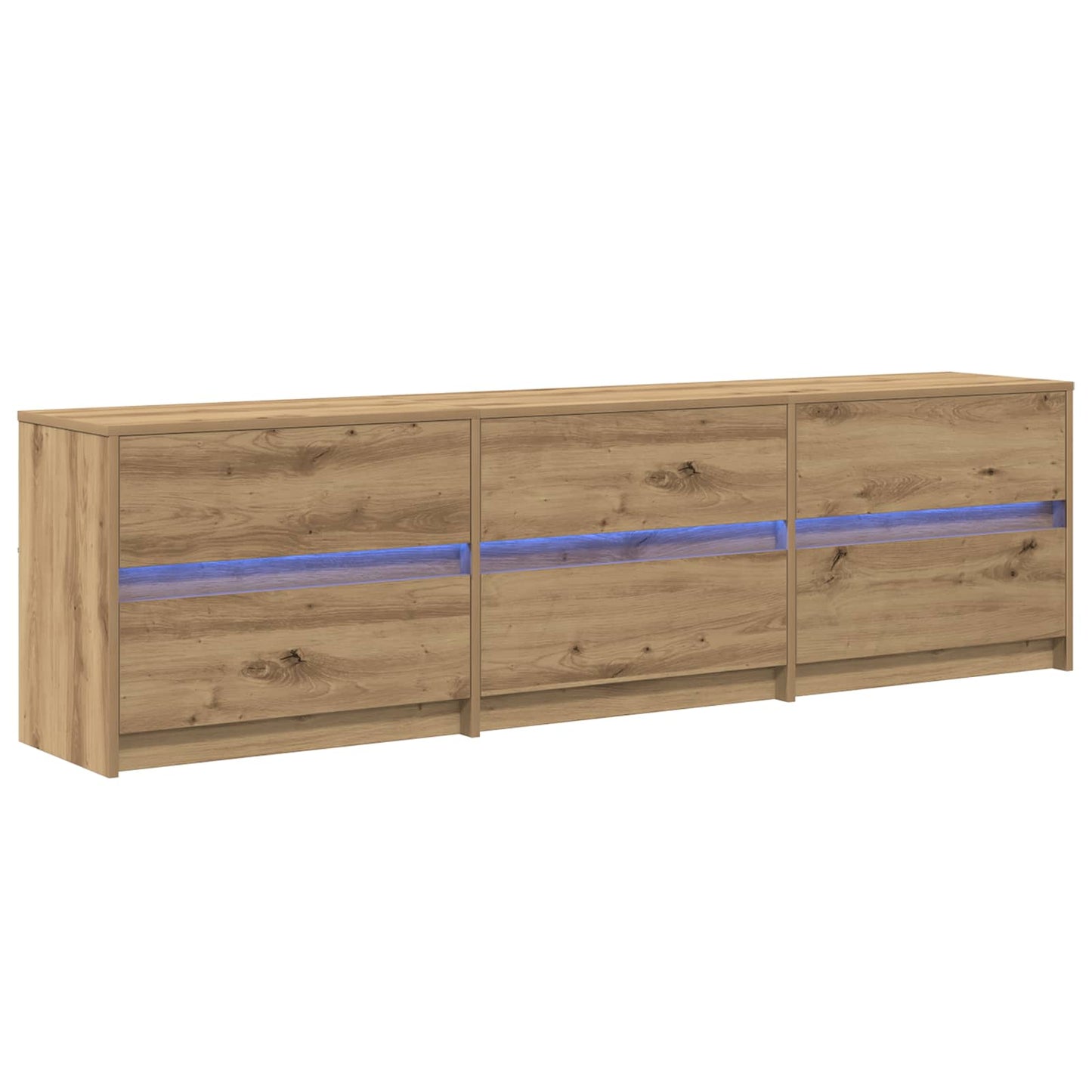 vidaXL Μονάδες TV Επιτοίχιο 2 pcs Artisan Oak 180 x 34 x 50 εκ