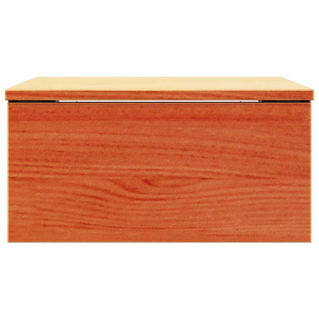 vidaXL Κομοδίνο Κερωτό καφέ 37 x 35 x 18,5 εκ Μασίφ ξύλο πεύκου