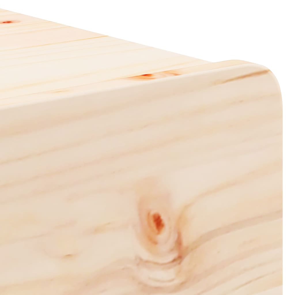 vidaXL Κομοδίνο 2 pcs Καφέ 44 x 32,5 x 40 εκ. Μασίφ ξύλο πεύκου