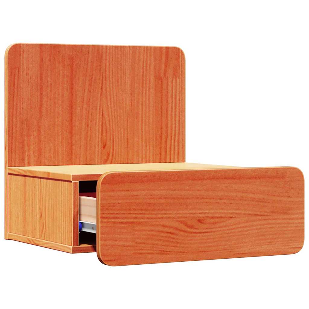 vidaXL Κομοδίνο 2 pcs Κερωτό καφέ 44 x 32,5 x 40 εκ. Μασίφ ξύλο πεύκου