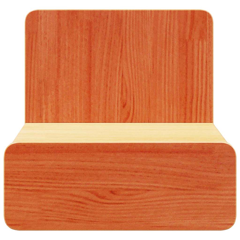 vidaXL Κομοδίνο 2 pcs Κερωτό καφέ 44 x 32,5 x 40 εκ. Μασίφ ξύλο πεύκου