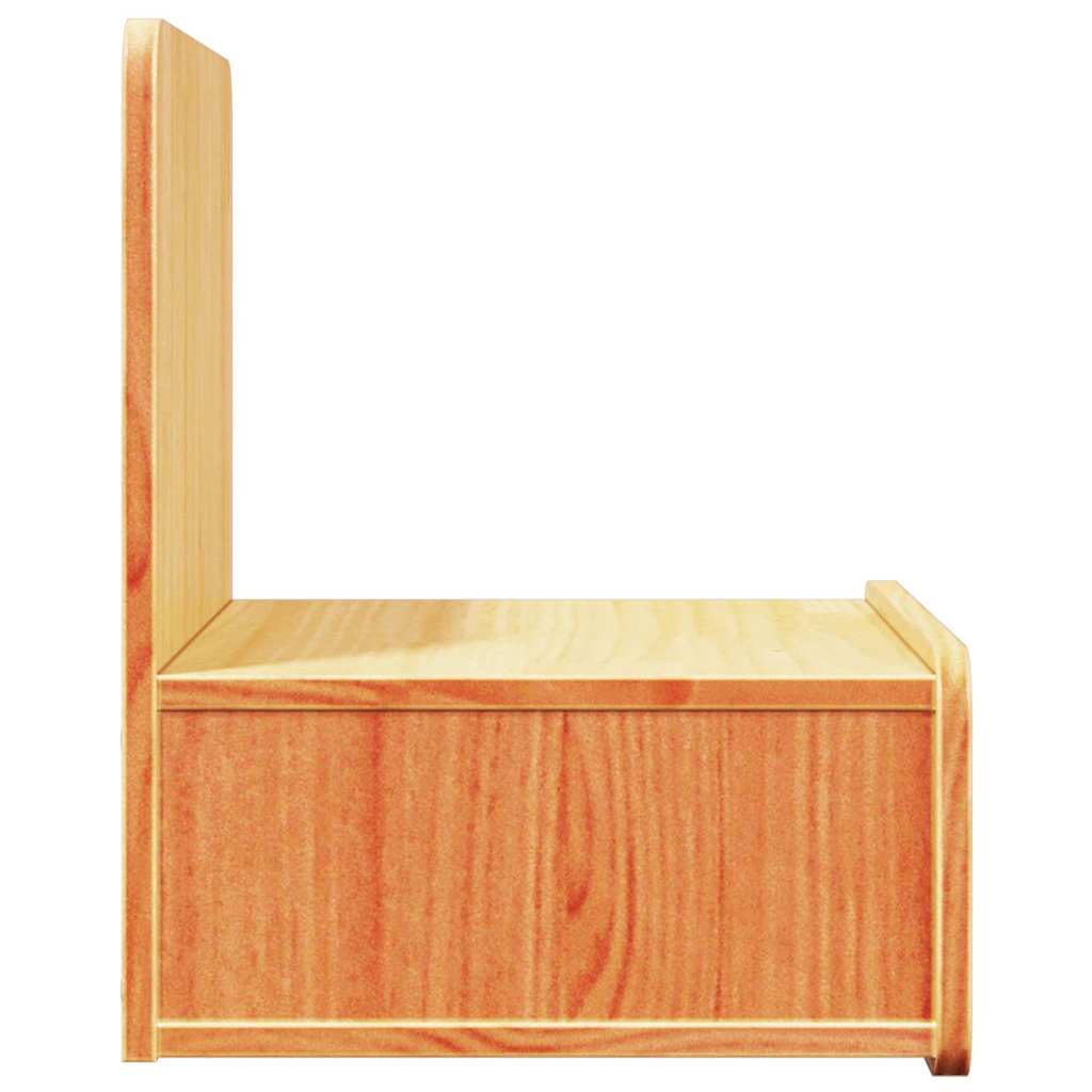 vidaXL Κομοδίνο 2 pcs Κερωτό καφέ 44 x 32,5 x 40 εκ. Μασίφ ξύλο πεύκου