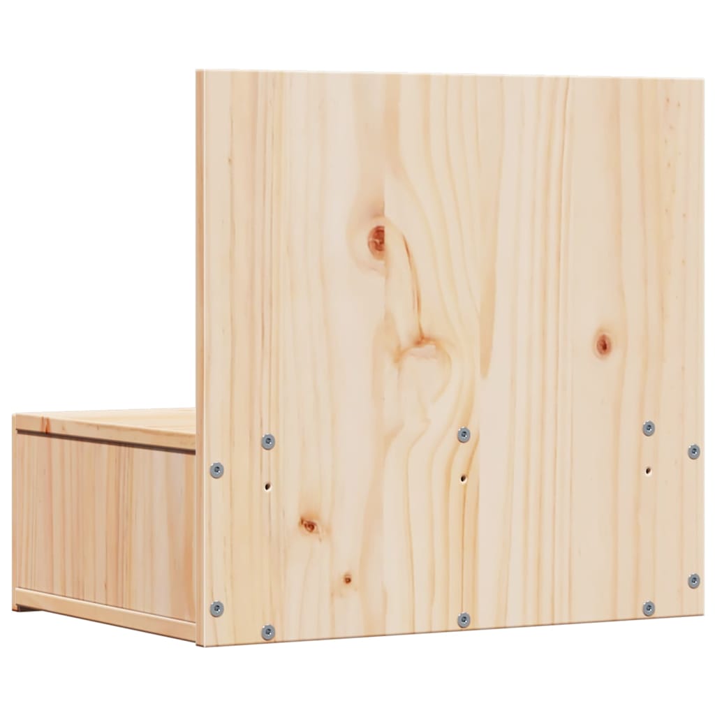 vidaXL Κομοδίνο 2 pcs Καφέ 42 x 32,5 x 40 εκ Μασίφ ξύλο πεύκου