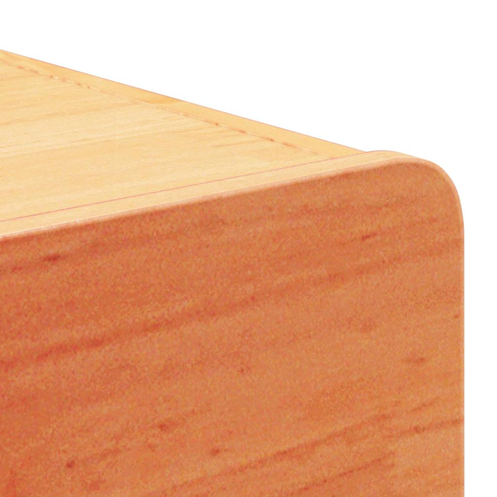 vidaXL Κομοδίνο Κερωτό καφέ 39 x 34 x 16,5 εκ. Μασίφ ξύλο πεύκου