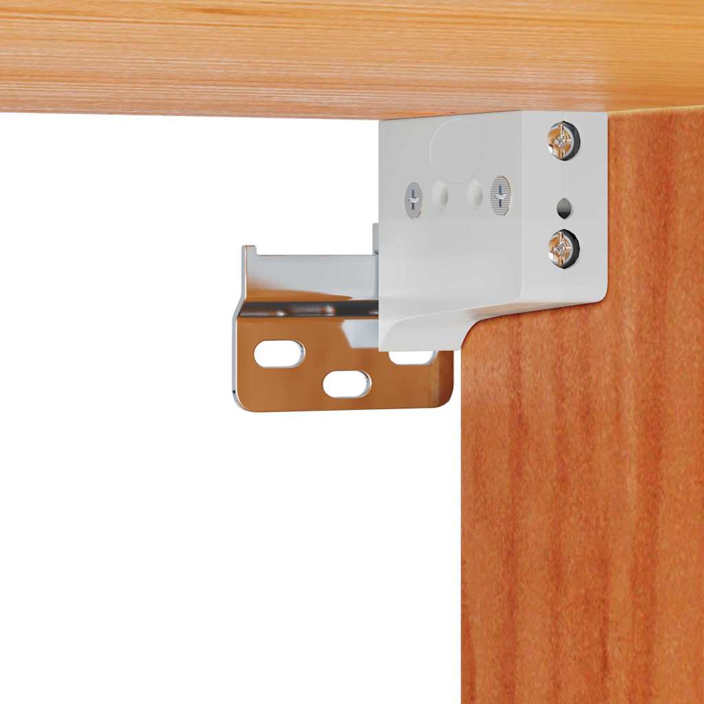 vidaXL Κομοδίνο Κερωτό καφέ 39 x 34 x 16,5 εκ. Μασίφ ξύλο πεύκου