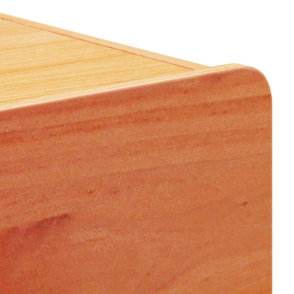 vidaXL Κομοδίνο Κερωτό καφέ 39 x 34 x 33 εκ. Μασίφ ξύλο πεύκου