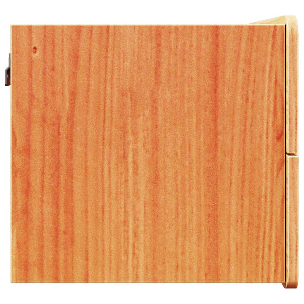 vidaXL Κομοδίνο Κερωτό καφέ 39 x 34 x 33 εκ. Μασίφ ξύλο πεύκου