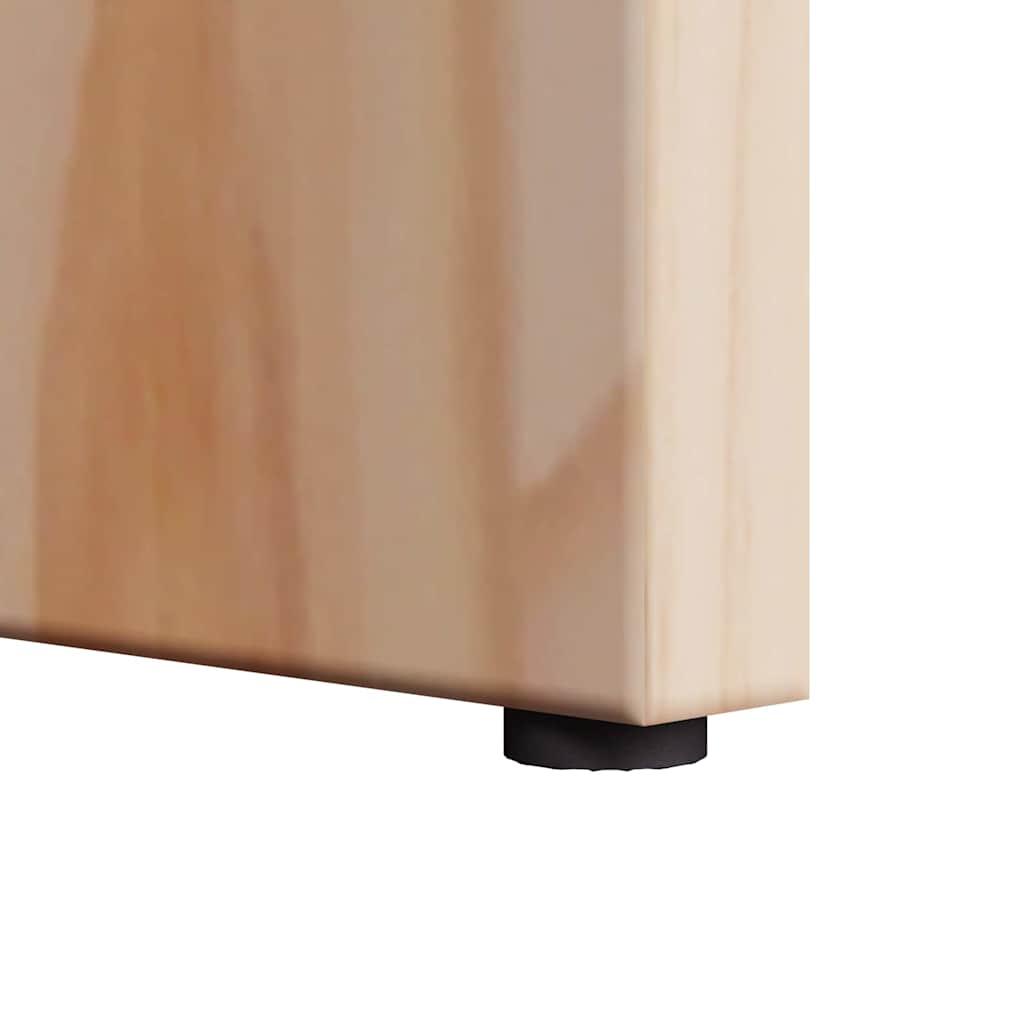 vidaXL Τραπεζάκι Πλευράς Φυσικό 50 x 40 x 50 εκ Μασίφ ξύλο πεύκου