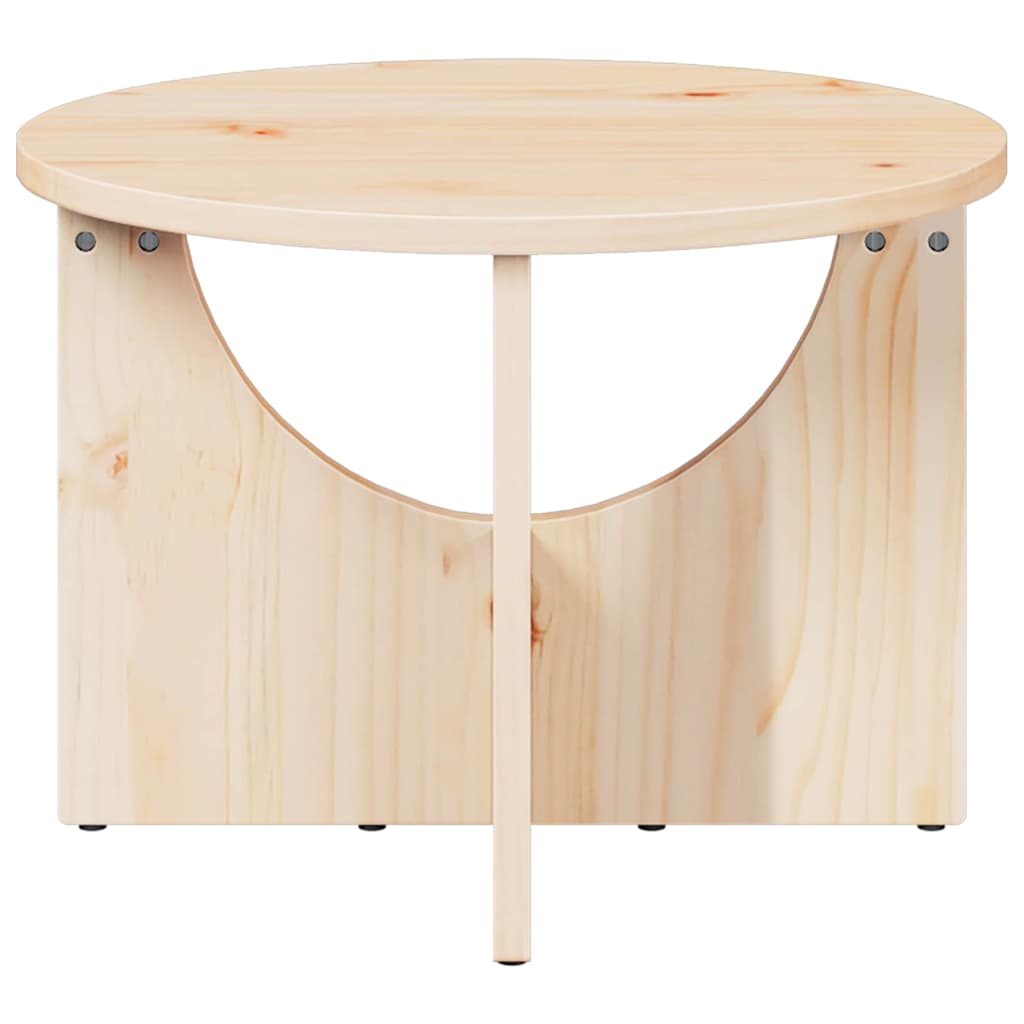 vidaXL Τραπεζάκι σαλονιού Φυσικό 50 x 50 x 35 cm Μασίφ ξύλο πεύκου