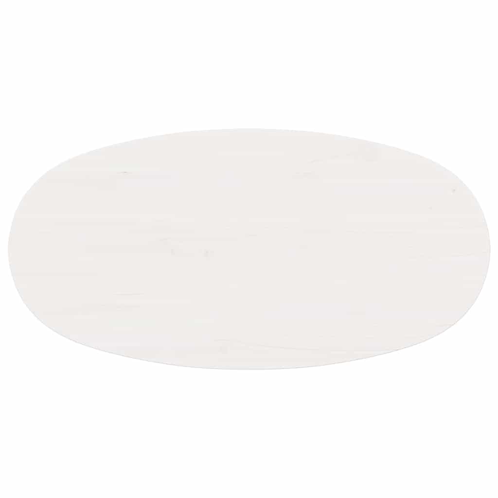 vidaXL Τραπεζάκι σαλονιού Λευκό 80 x 40 x 35 cm Στερεά ξυλεία πεύκου