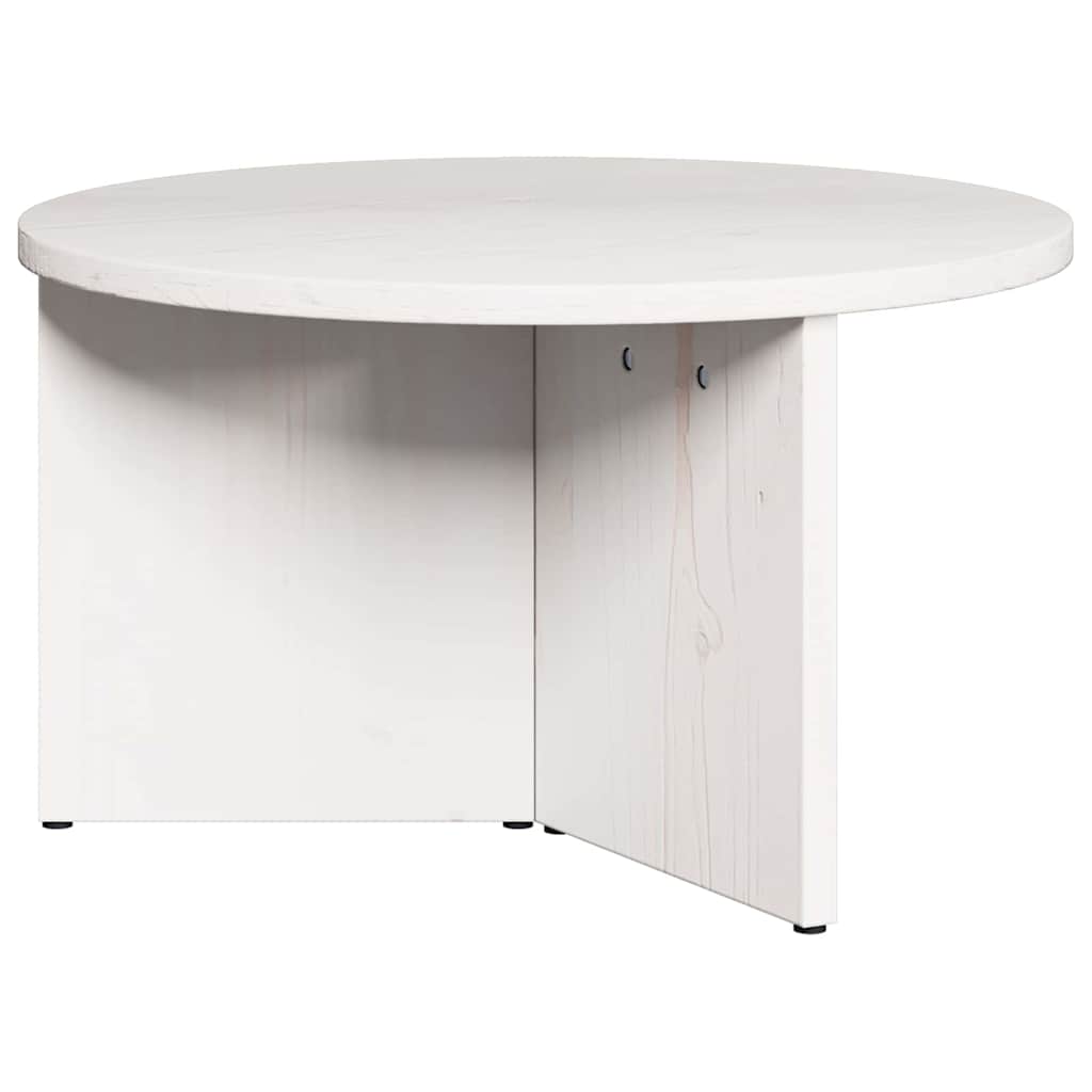 vidaXL Τραπεζάκι σαλονιού 2 pcs Λευκό Μασίφ ξύλο πεύκου