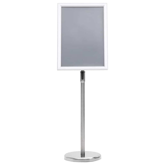 vidaXL Βάσεις Αφισών 2 pcs Ασημί 45 x 32,7 x 108 εκ. Αλουμίνιο