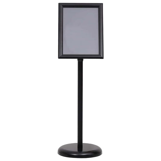 vidaXL Βάσεις Αφισών 2 pcs Μαύρο 32,7 x 24 x 108 εκ. Αλουμίνιο
