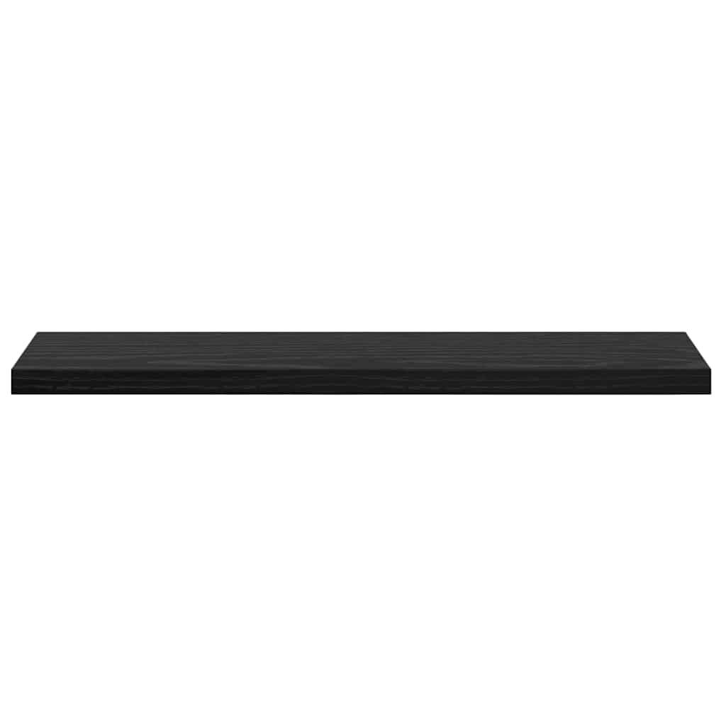 vidaXL Ράφι Βιβλίων 4 pcs Μαύρο 40 x 10 x 1.5 cm Επεξεργασμένο ξύλο