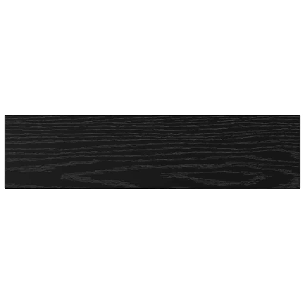 vidaXL Ράφι Βιβλίων 4 pcs Μαύρο 40 x 10 x 1.5 cm Επεξεργασμένο ξύλο