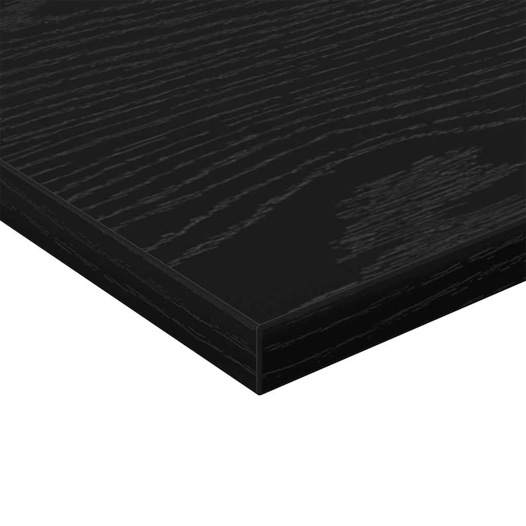 vidaXL Ράφι Βιβλίων 4 pcs Μαύρο 40 x 20 x 1.5 cm Επεξεργασμένο ξύλο
