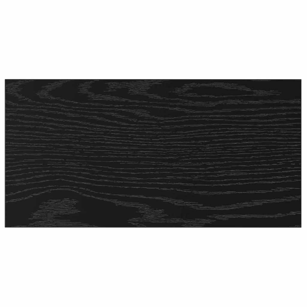 vidaXL Ράφι Βιβλίων 4 pcs Μαύρο 40 x 20 x 1.5 cm Επεξεργασμένο ξύλο