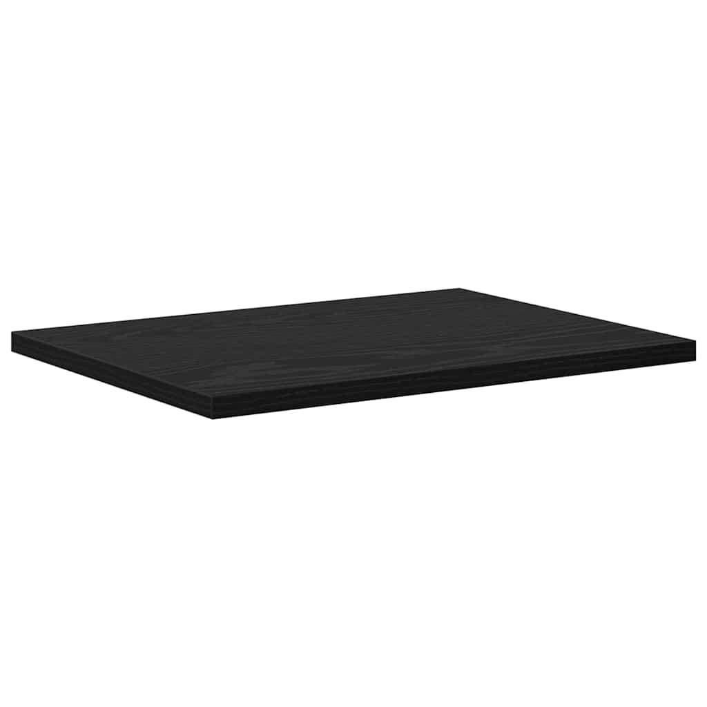 vidaXL Ράφι Βιβλίων 4 pcs Μαύρο 40 x 30 x 1.5 cm Επεξεργασμένο ξύλο