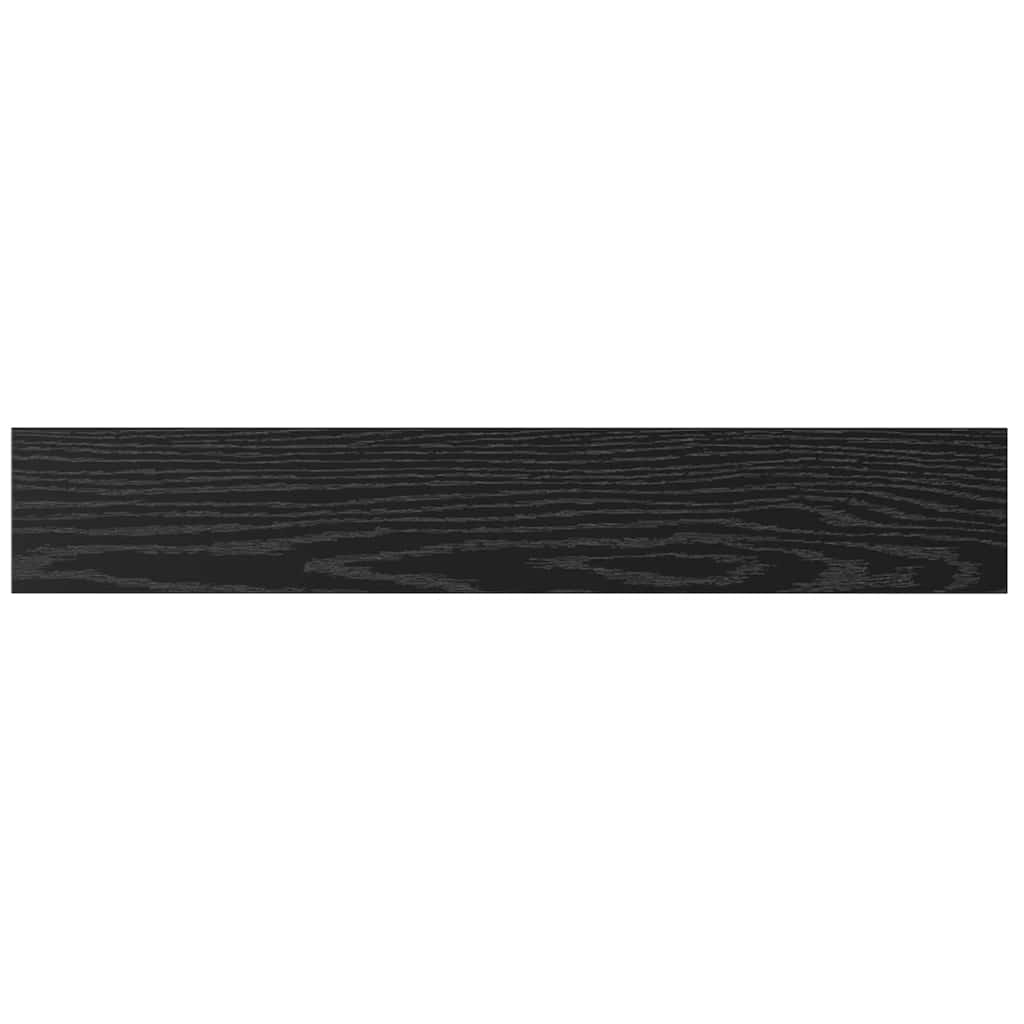 vidaXL Ράφι Βιβλίων 4 pcs Μαύρο 60 x 10 x 1.5 cm Επεξεργασμένο ξύλο
