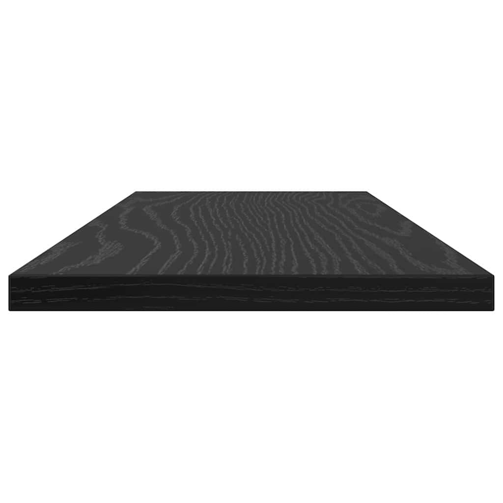 vidaXL Ράφι Βιβλίων 4 pcs Μαύρο 60 x 20 x 1.5 cm Επεξεργασμένο ξύλο