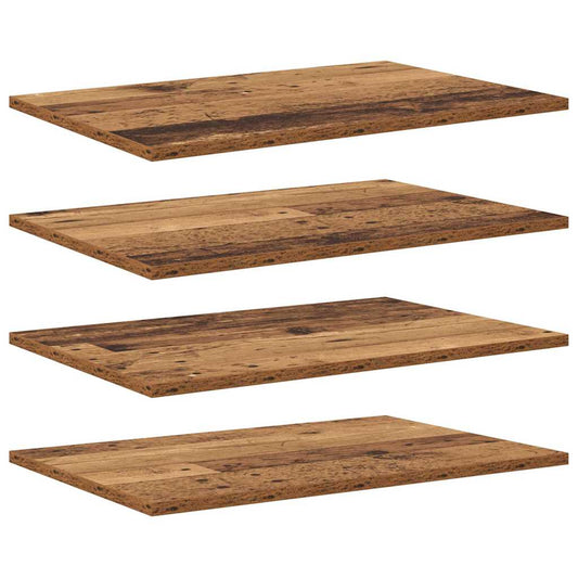 vidaXL Ράφι Βιβλίων 4 pcs Καφέ 60 x 40 x 1.5 cm Επεξεργασμένο ξύλο