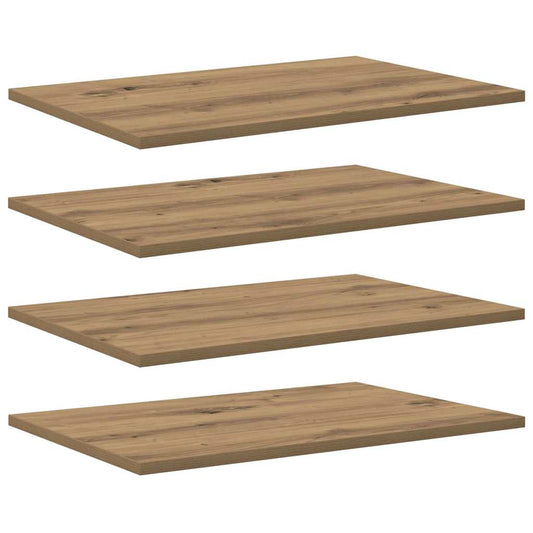 vidaXL Ράφι Βιβλίων 4 pcs Καφέ 60 x 40 x 1.5 cm Επεξεργασμένο ξύλο