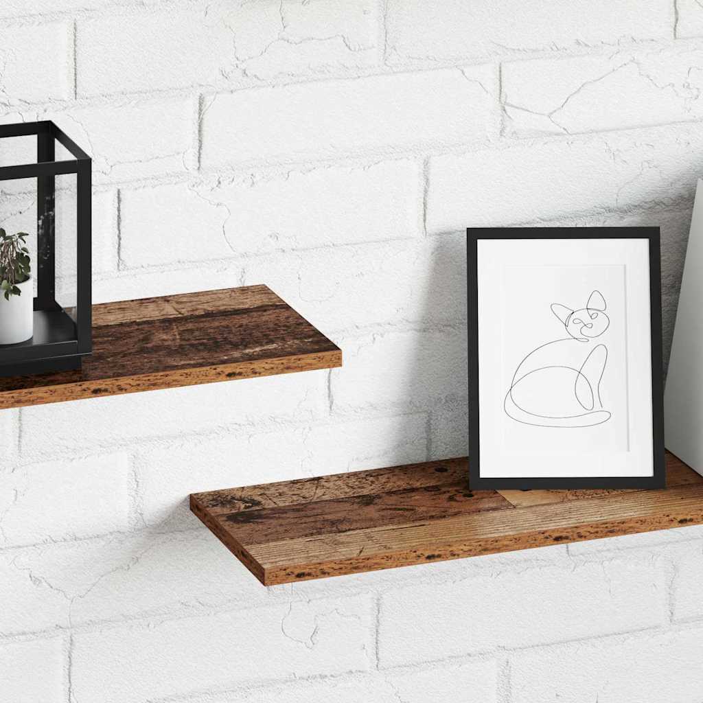 vidaXL Ράφι Βιβλίων 4 pcs Καφέ 100 x 20 x 1.5 cm Επεξεργασμένο ξύλο